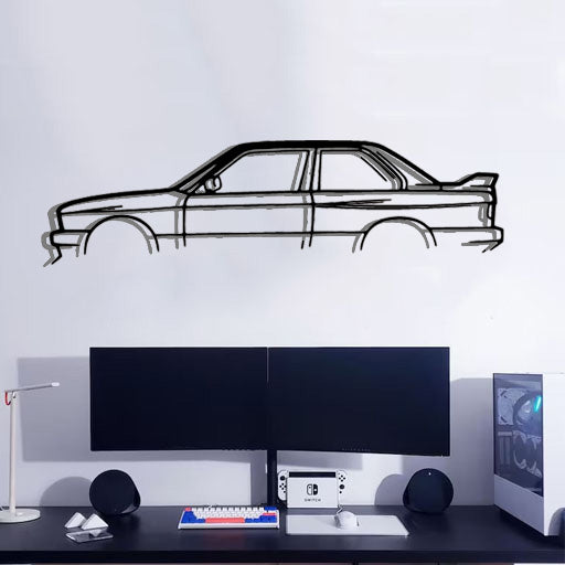 BMW E30 M3 - Car Silhouette Wall Art