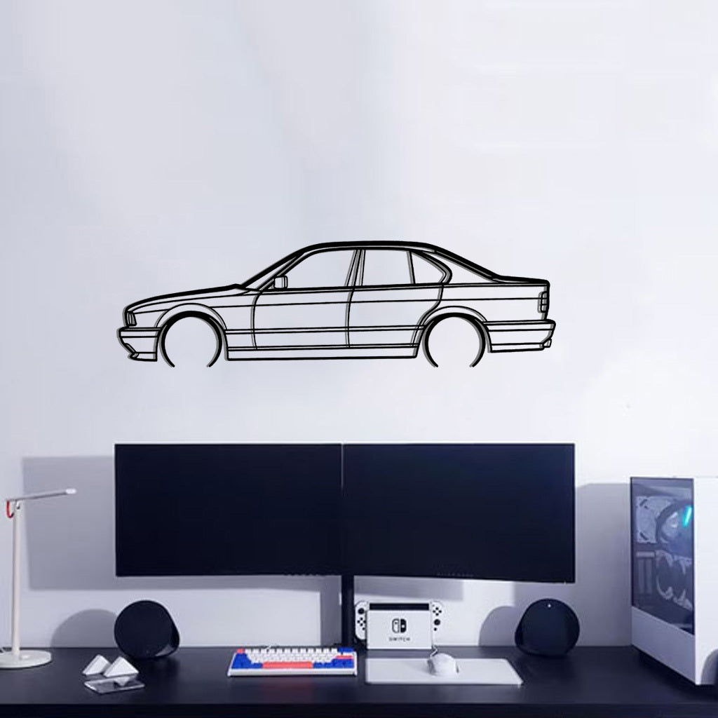 BMW E34 - Car Silhouette Wall Art