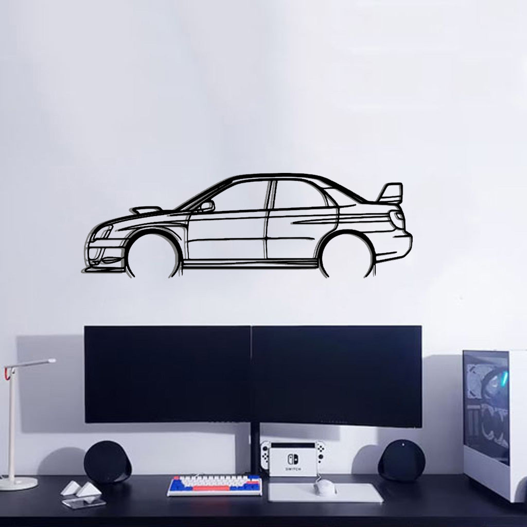 Subaru Impreza STI - Car Silhouette Wall Art