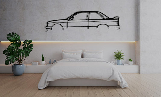 BMW E30 M3 - Car Silhouette Wall Art