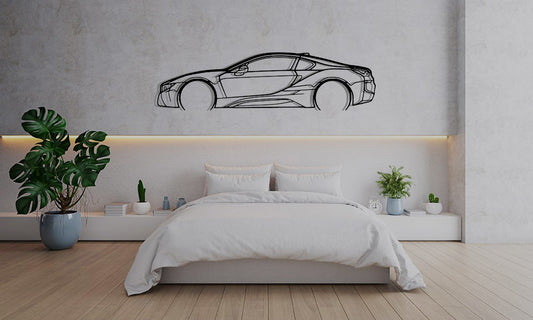 BMW i8 - Car Silhouette Wall Art