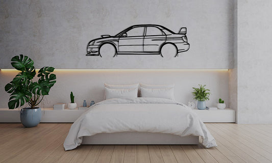 Subaru Impreza STI - Car Silhouette Wall Art