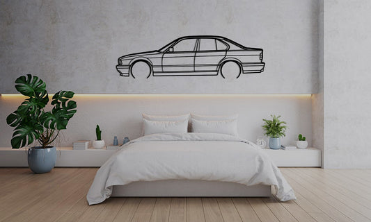 BMW E34 - Car Silhouette Wall Art