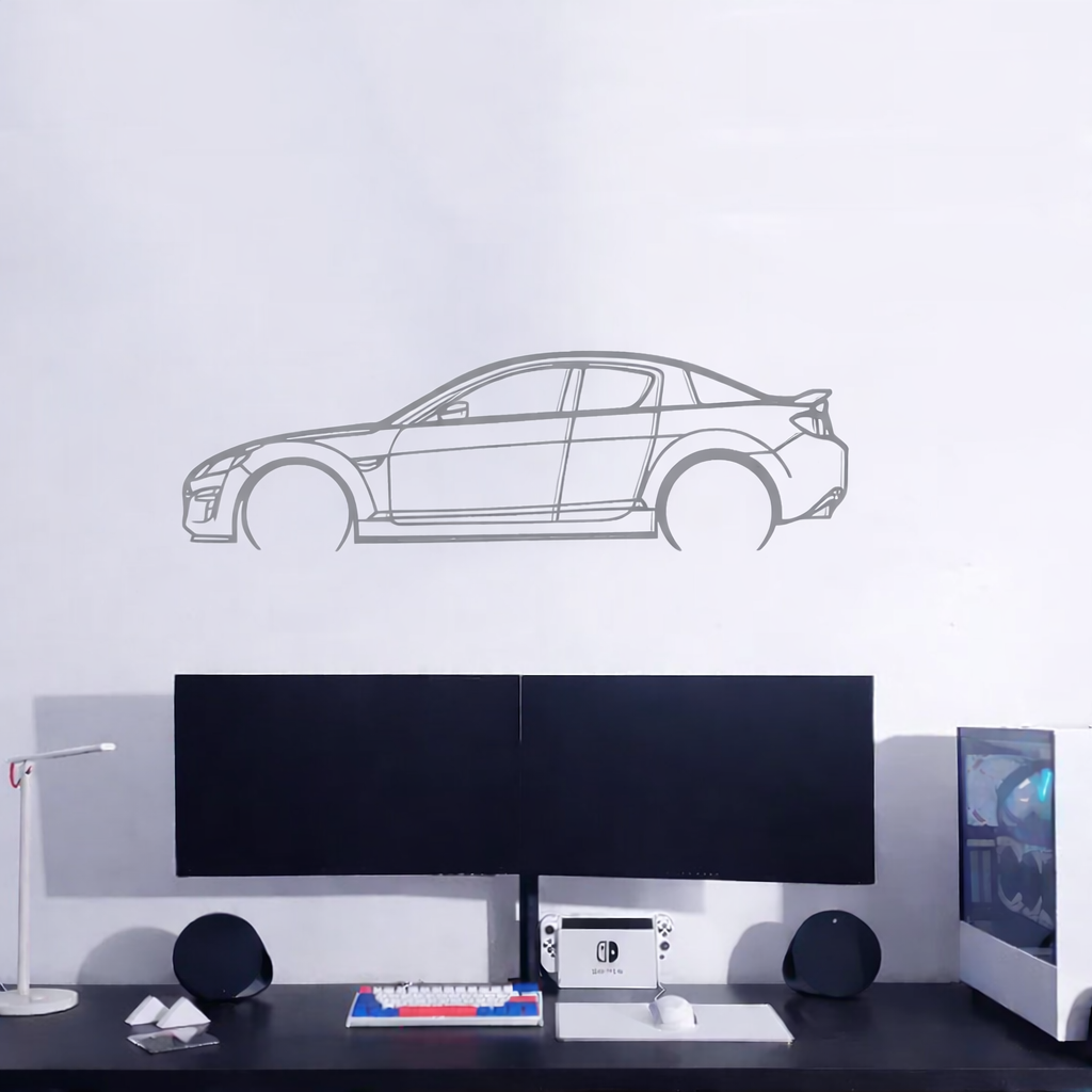 Mazda RX8 - Car Silhouette Wall Art