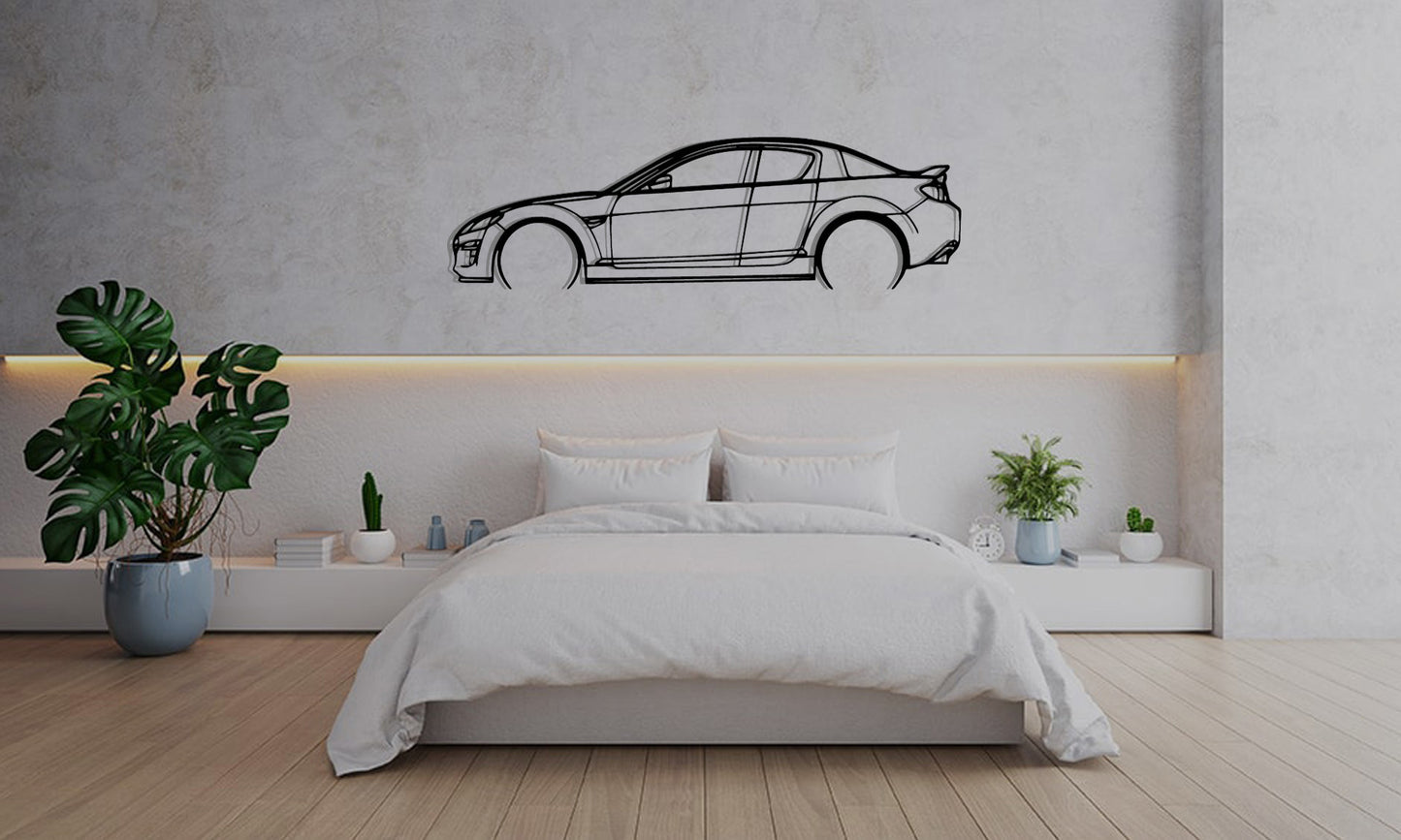 Mazda RX8 - Car Silhouette Wall Art