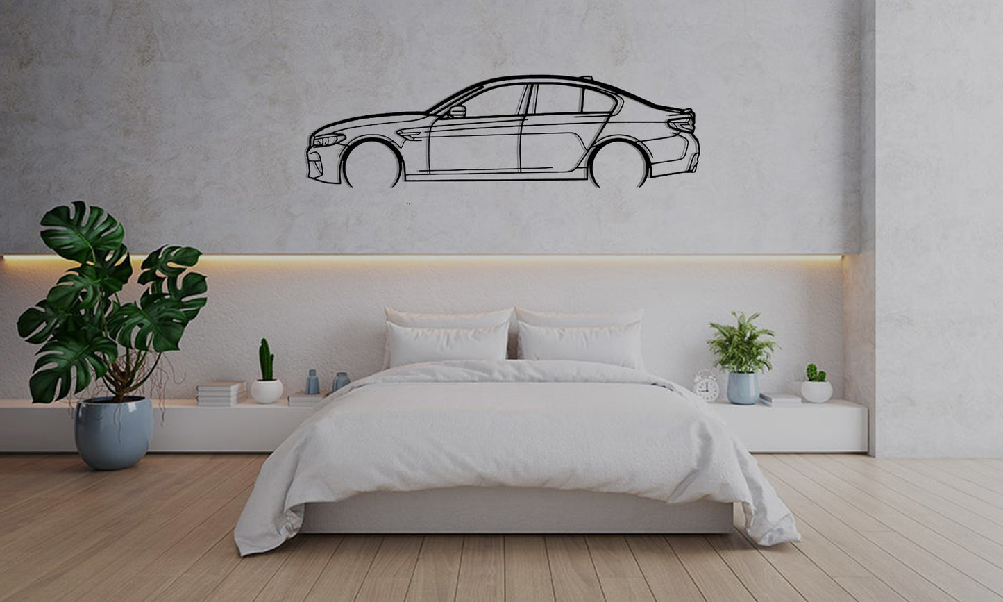 BMW G30 M5 - Car Silhouette Wall Art