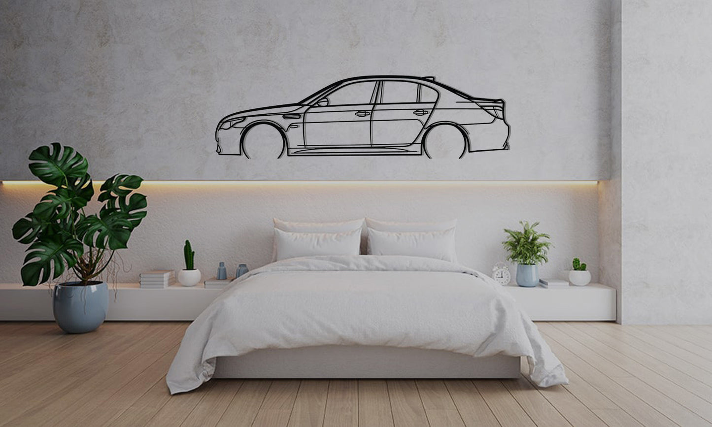 BMW E60 - Car Silhouette Wall Art