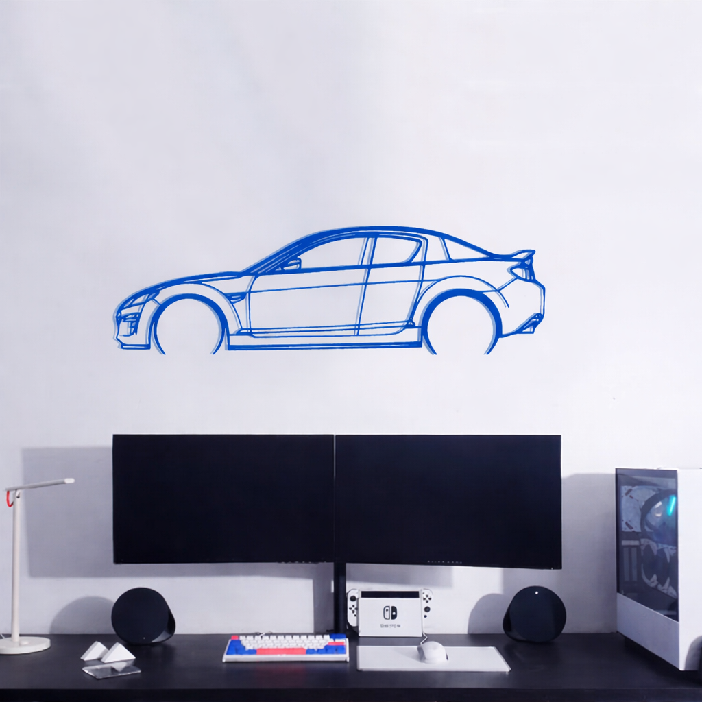 Mazda RX8 - Car Silhouette Wall Art