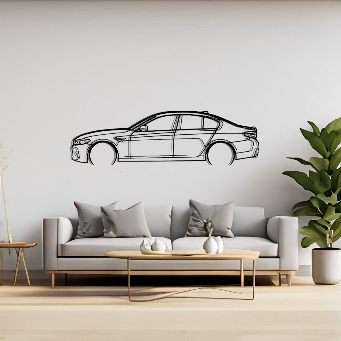 BMW G30 M5 - Car Silhouette Wall Art