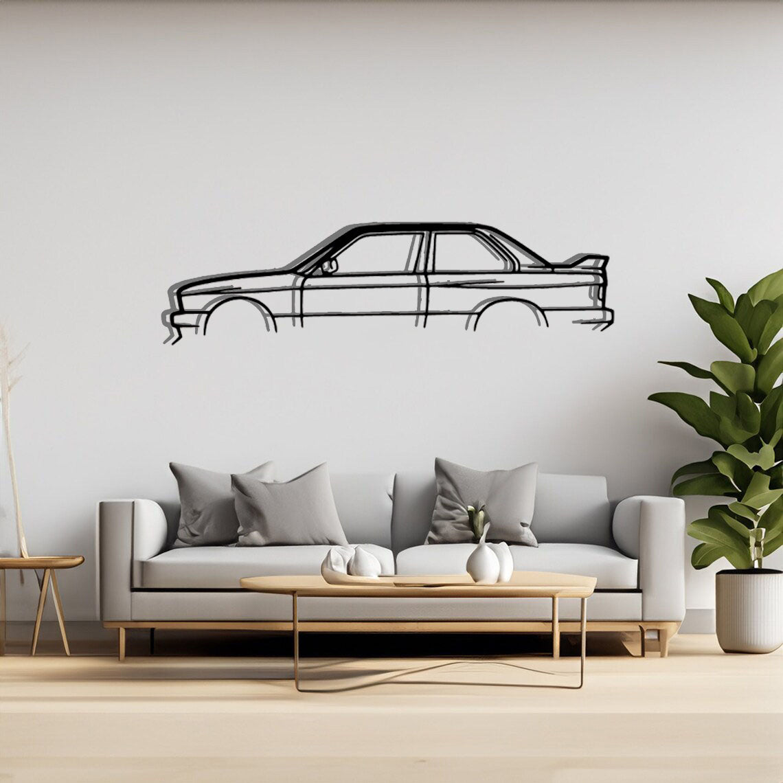 BMW E30 M3 - Car Silhouette Wall Art