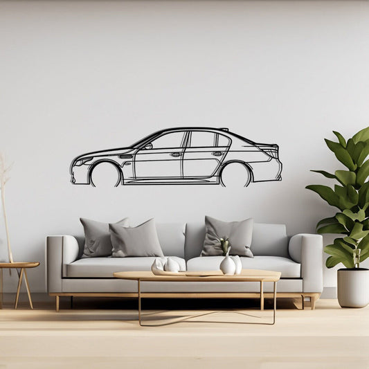 BMW E60 - Car Silhouette Wall Art