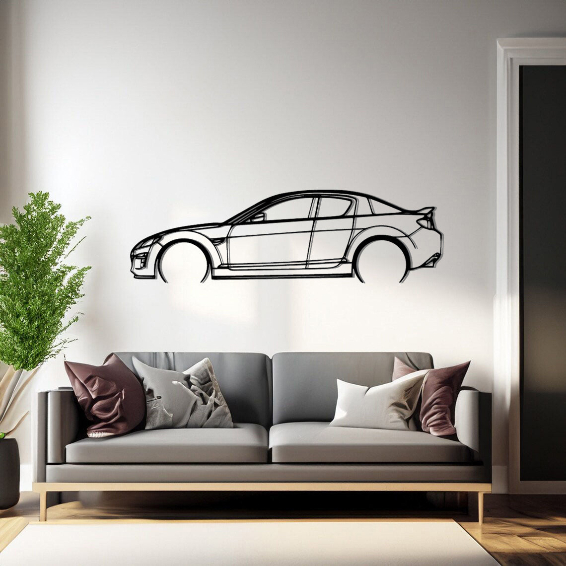 Mazda RX8 - Car Silhouette Wall Art