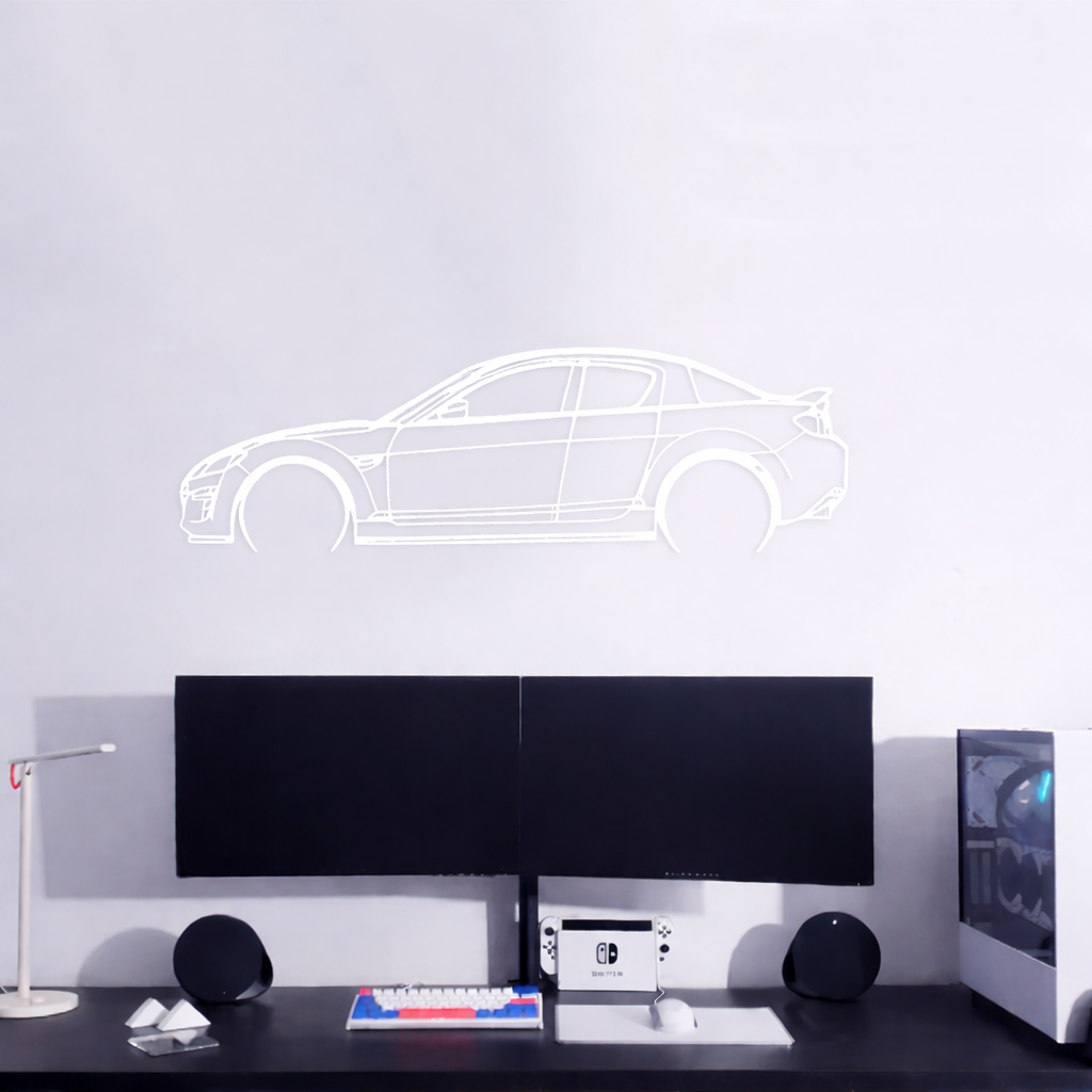 Mazda RX8 - Car Silhouette Wall Art
