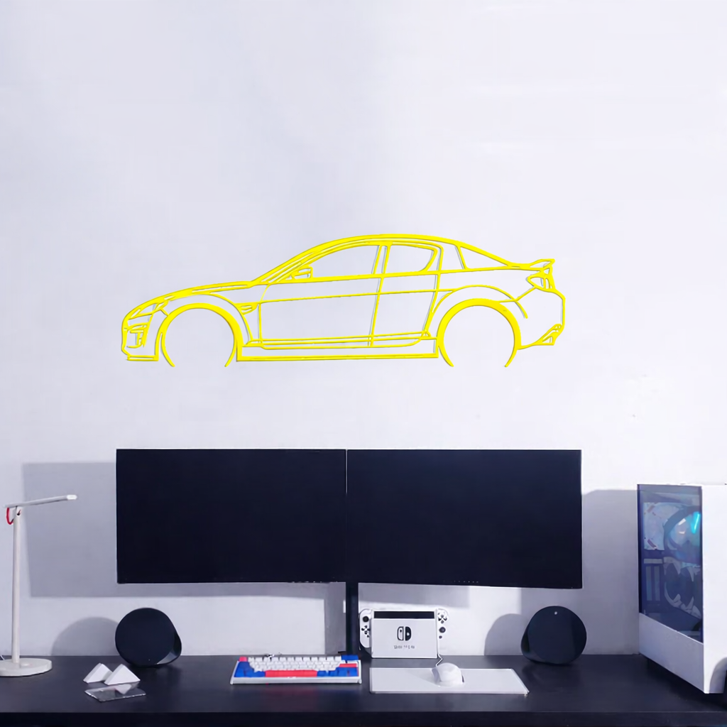 Mazda RX8 - Car Silhouette Wall Art